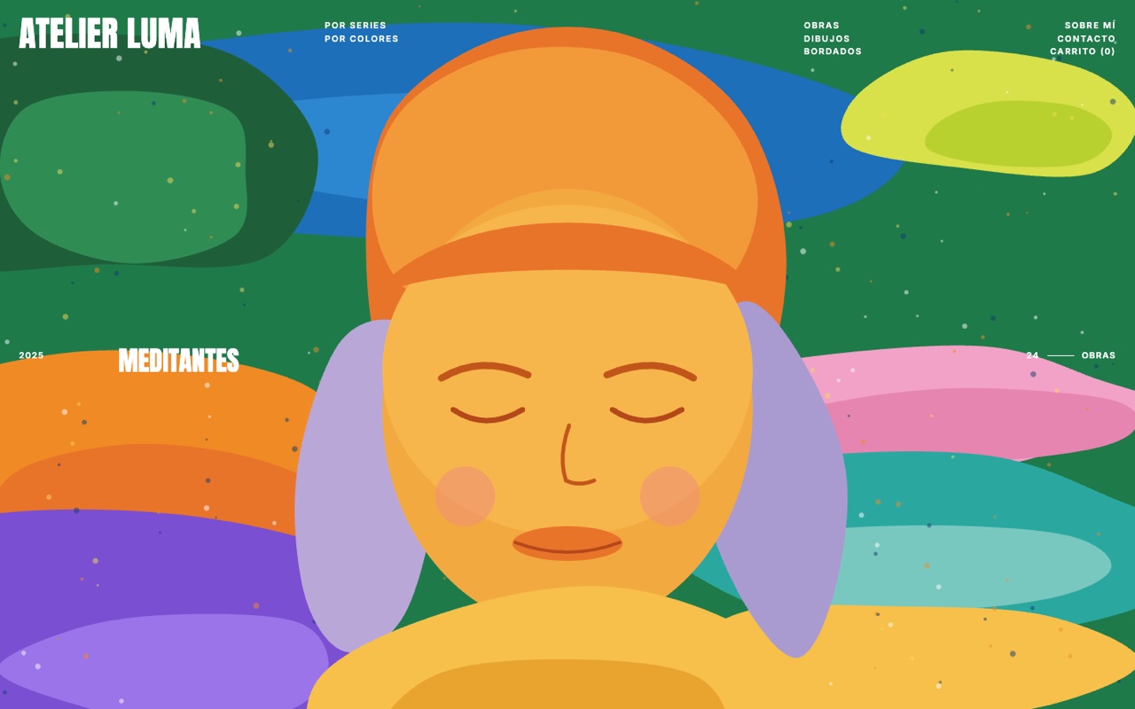 Captura de la página web de Atelier Luma en escritorio